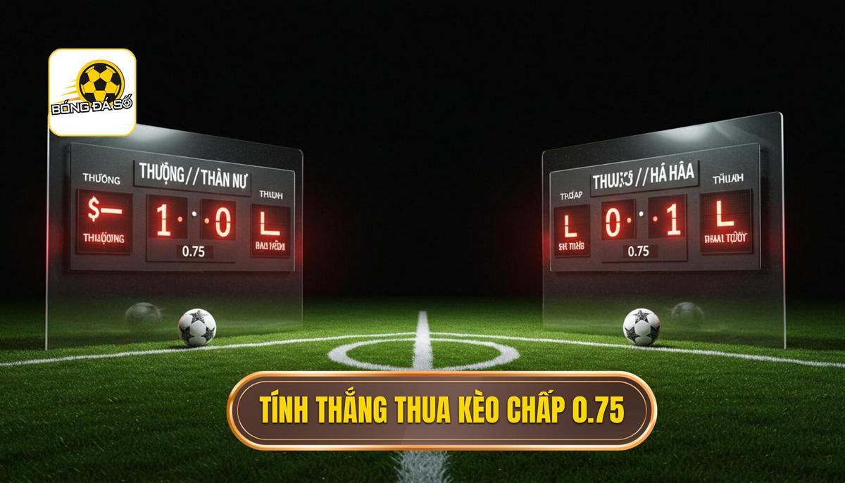 Kèo Chấp 0.75 là Gì? Giải Mã Chi Tiết từ A đến Z | BÓNG ĐÁ SỐ 2 Cách Tính Thắng_Thua Khi Đặt Kèo Chấp 0.75