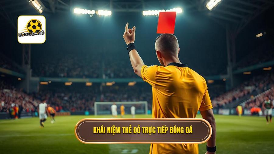 Khái niệm thẻ đỏ trực tiếp bóng đá