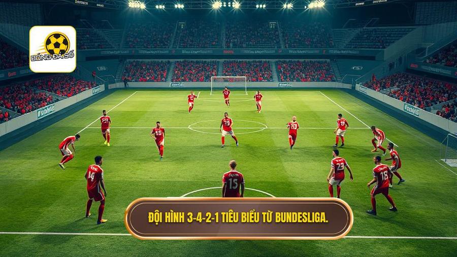 3. Đội hình "Kỷ luật thép" từ Bundesliga (Sơ đồ 3-4-2-1)